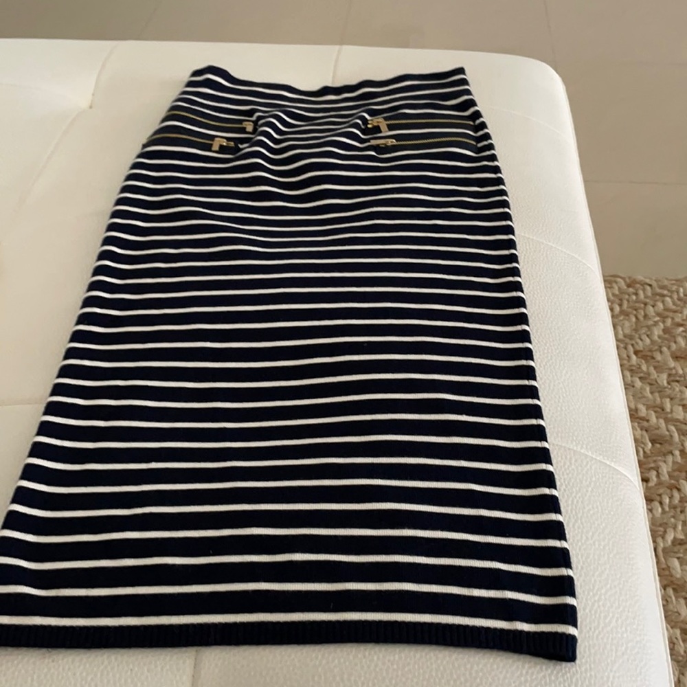 Caché Striped Pencil Skirt